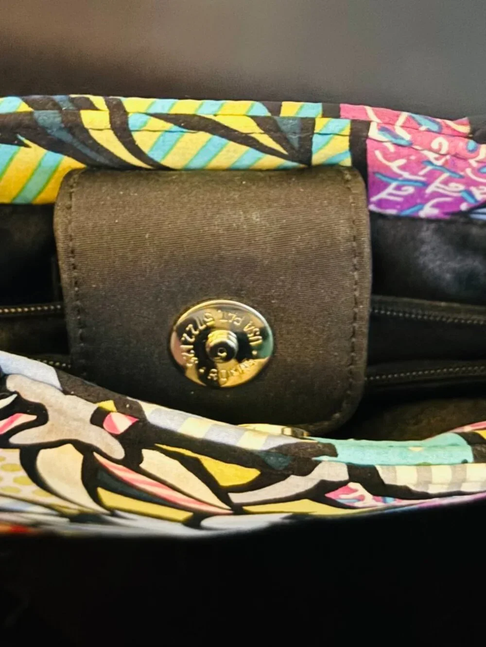 Super RARE! Nicole Miller × Britto Collab Silk Pop Art Handbag (Circa 1999–2001) - Picture 12 of 16